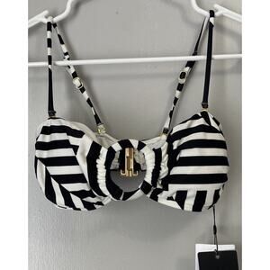 Vix Paula Hermanny Swim Geo Tisa Convertible Bikini Bandeau Top Size Small NWT